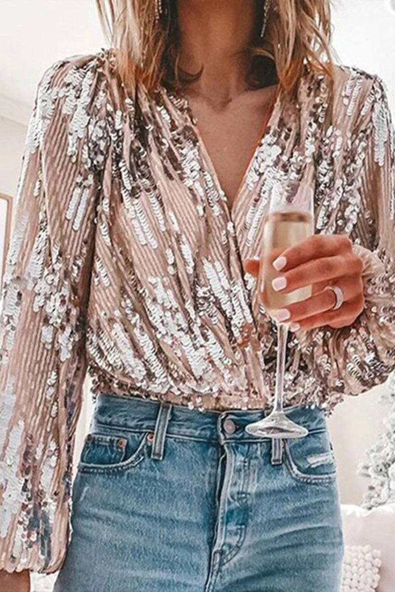 Carol - Sequin Party Top