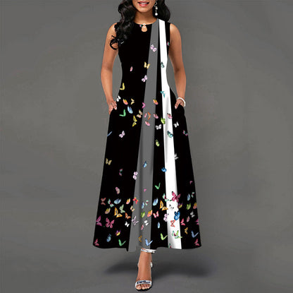 Women's Sleeveless Printed Tank Dress