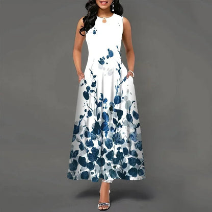 Women's Sleeveless Printed Tank Dress