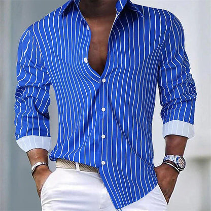Luke - Chemise rayée à boutons