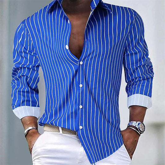 Luke - Chemise rayée à boutons