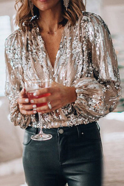 Carol - Sequin Party Top