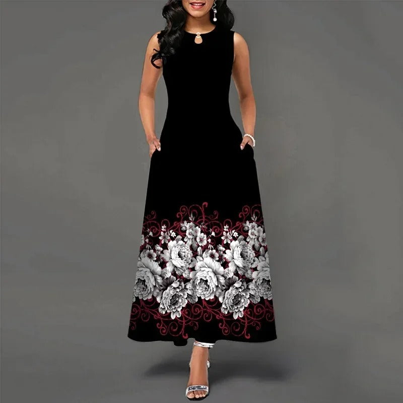 Women's Sleeveless Printed Tank Dress