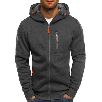 Julian - Sweat à capuche zippé en coton