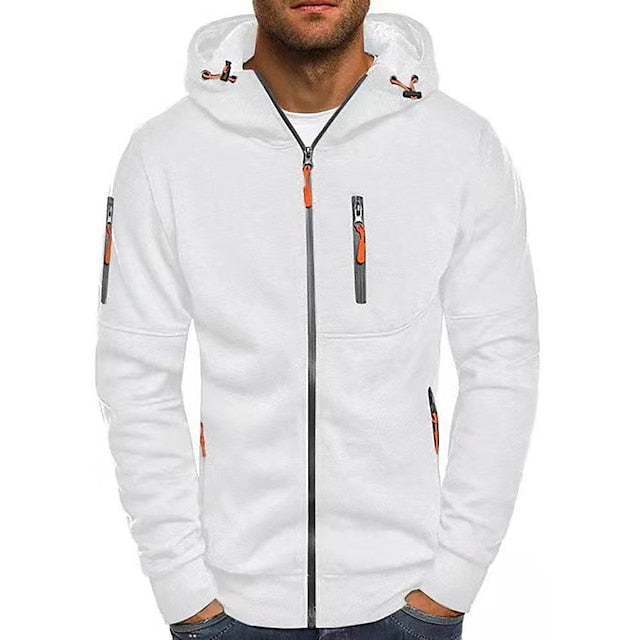 Julian - Sweat à capuche zippé en coton