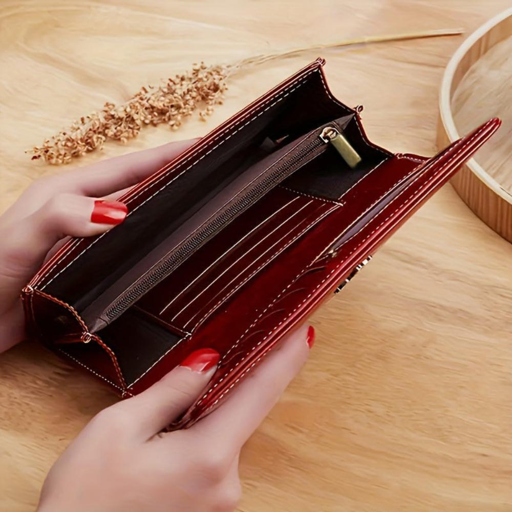 Portefeuille en cuir Sandra - Portefeuille à deux volets
