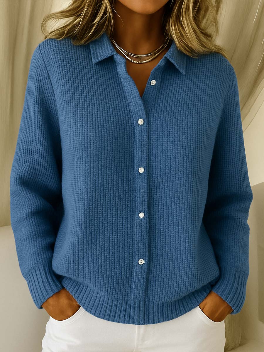 Elegant women's knitted blouse