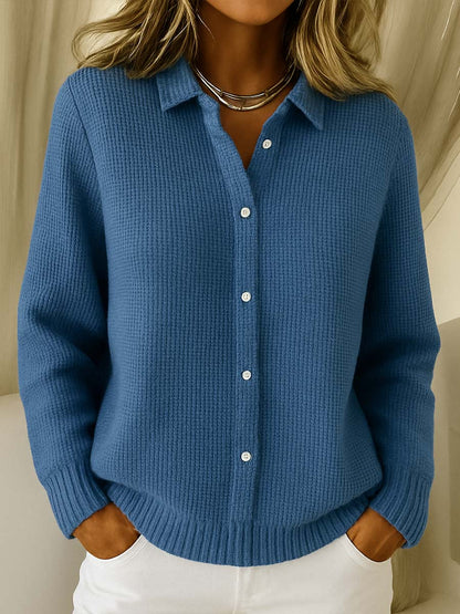 Elegant women's knitted blouse