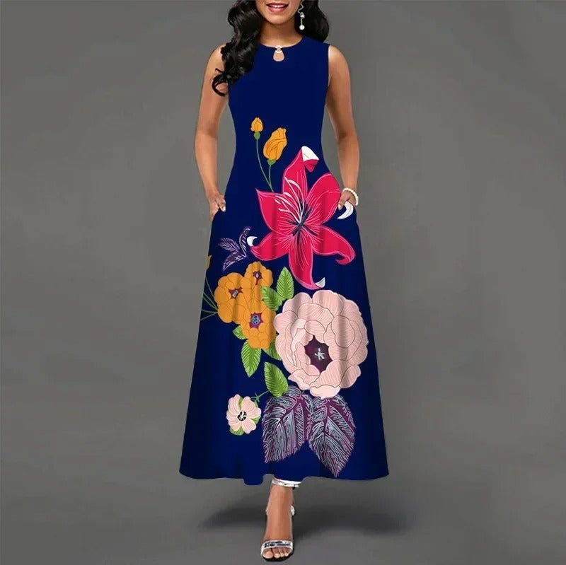 Women's Sleeveless Printed Tank Dress