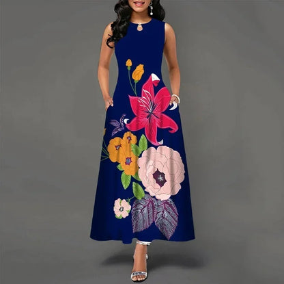 Women's Sleeveless Printed Tank Dress