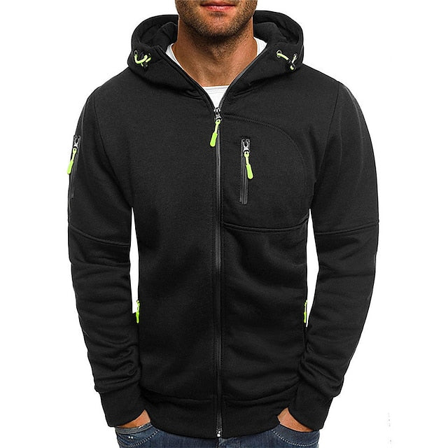 Julian - Sweat à capuche zippé en coton