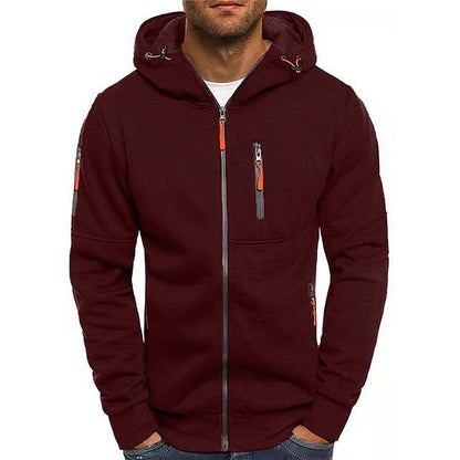 Julian - Sweat à capuche zippé en coton