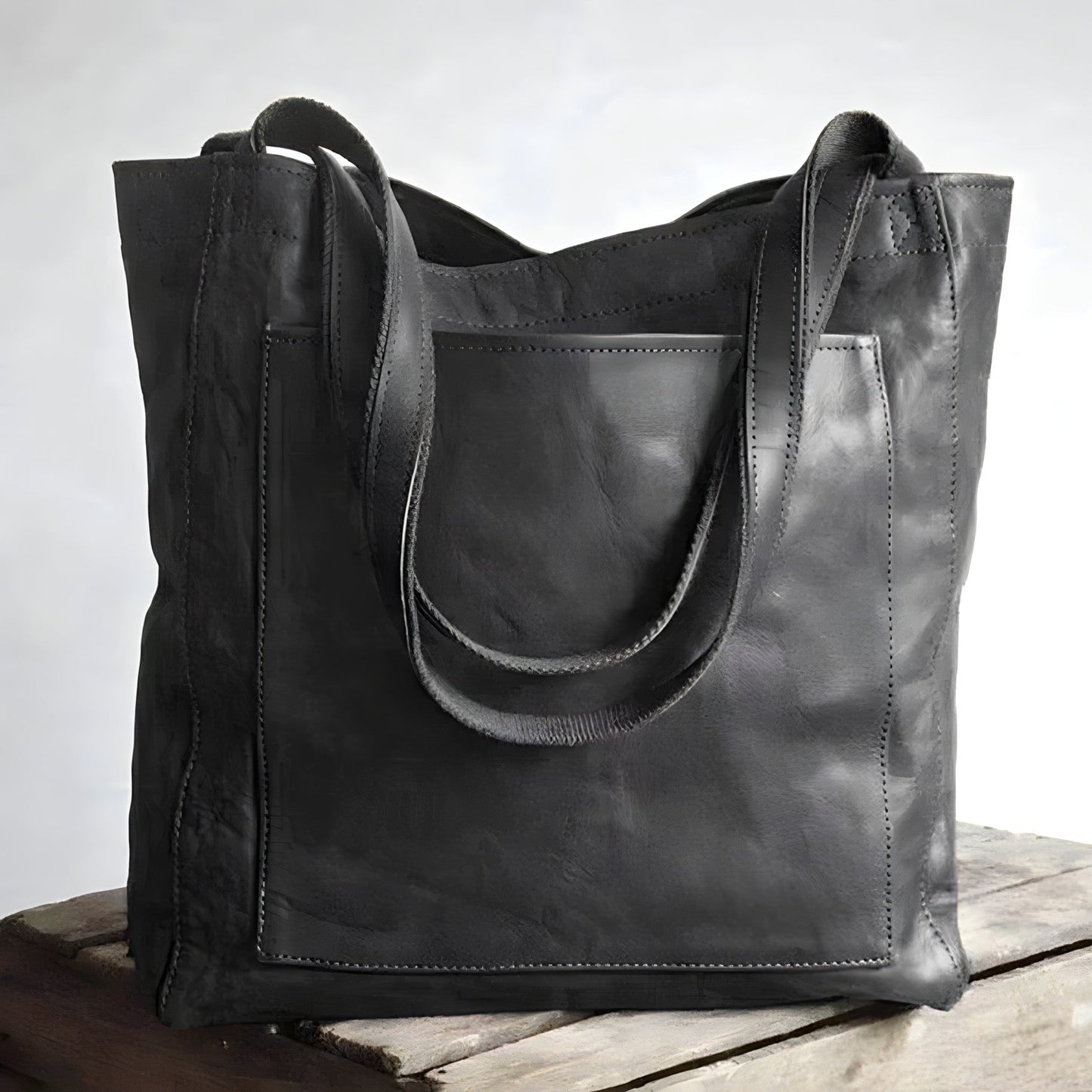 Isabella - Sac cabas oversize en cuir végan