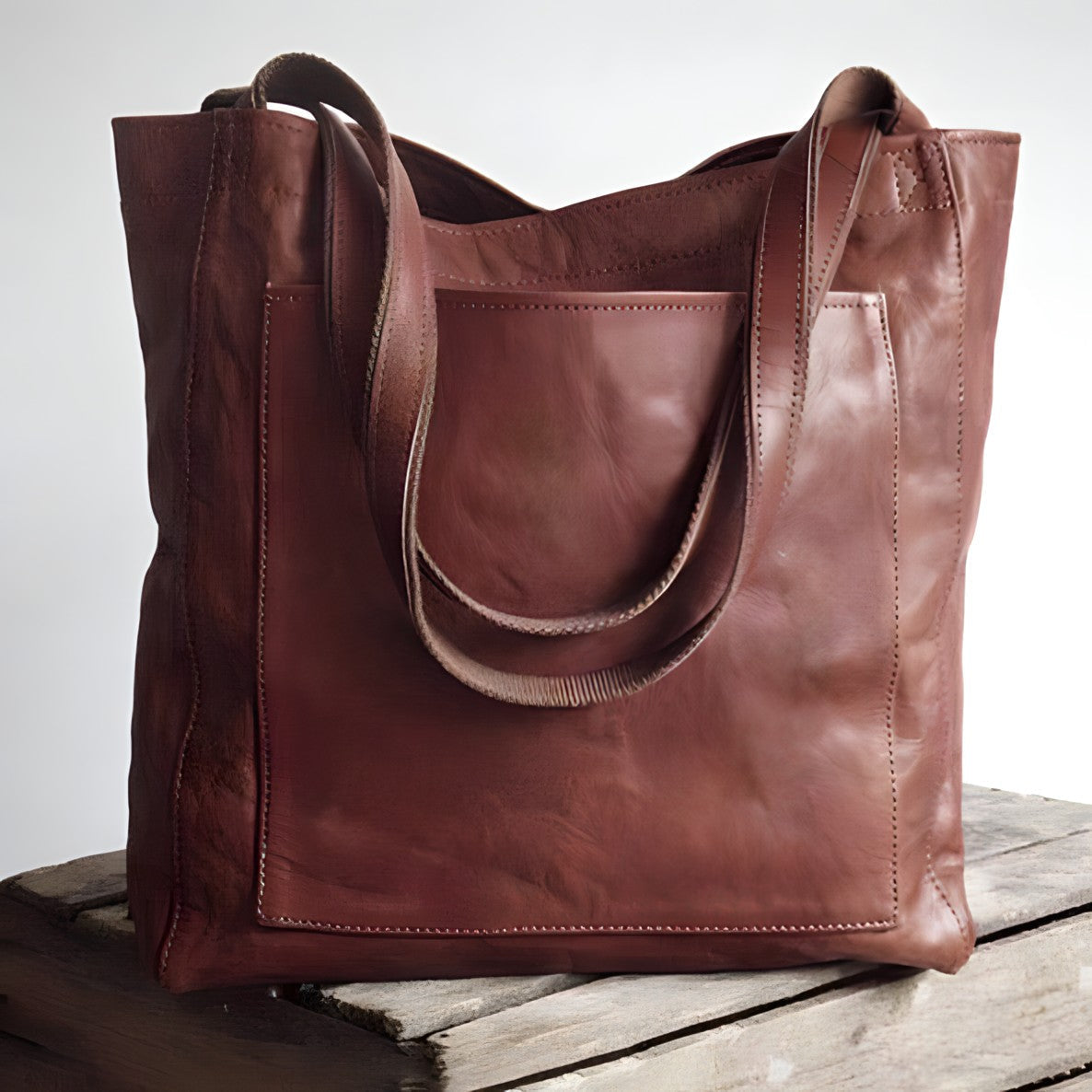 Isabella - Sac cabas oversize en cuir végan