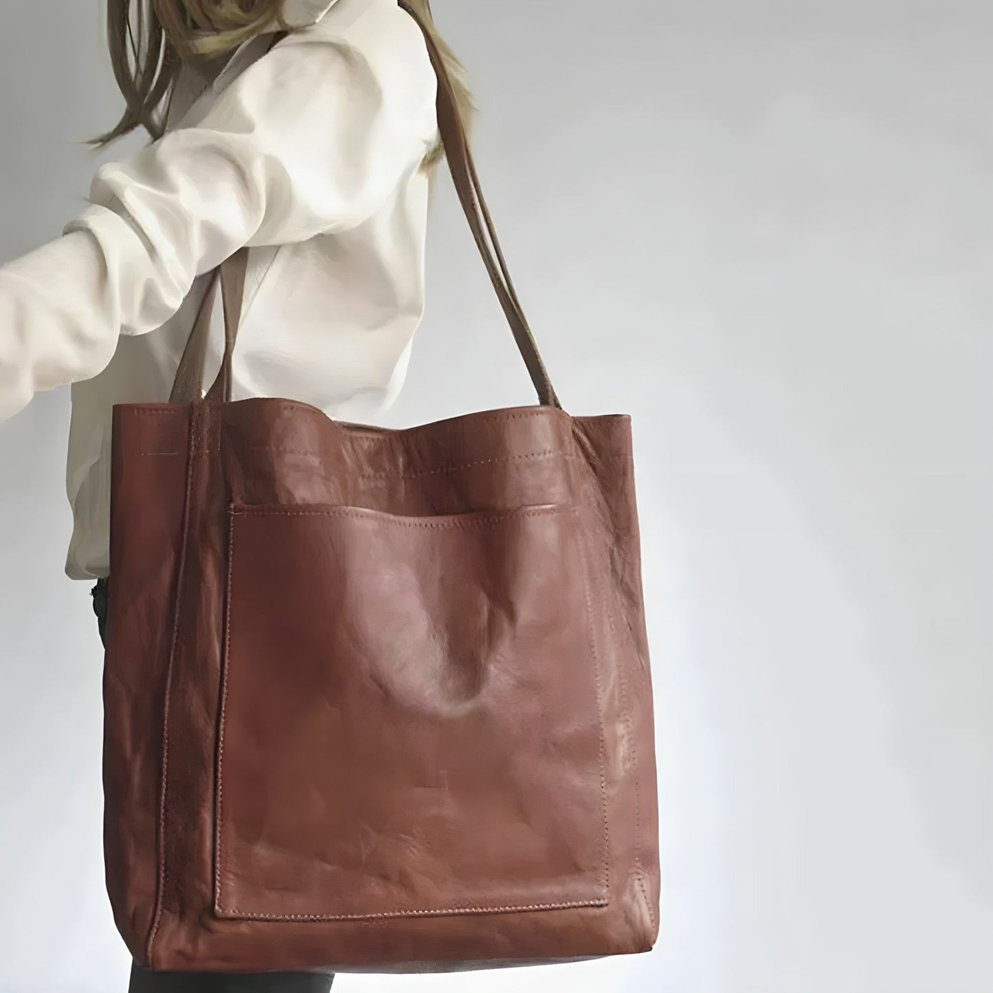 Isabella - Sac cabas oversize en cuir végan