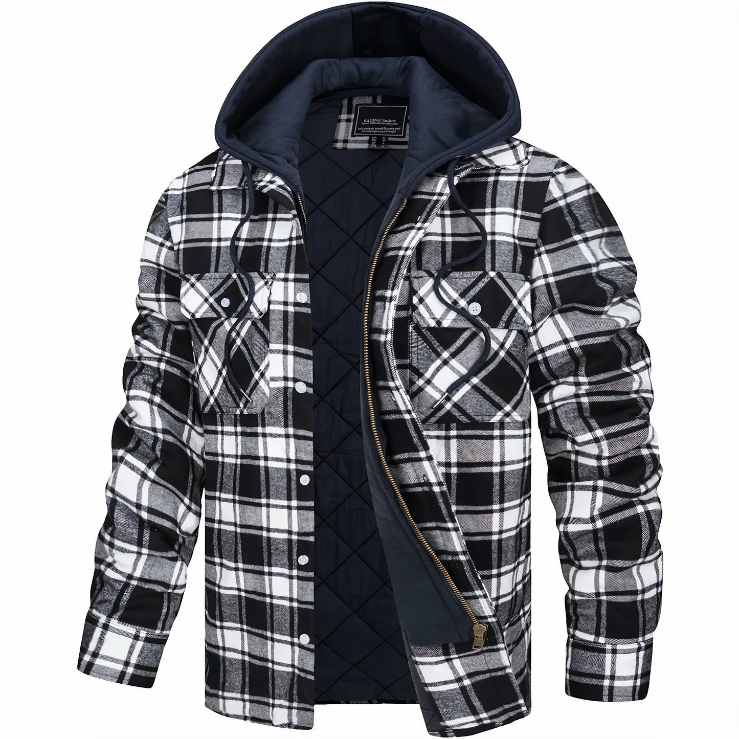 Mason Checked Zip-Up Jacket