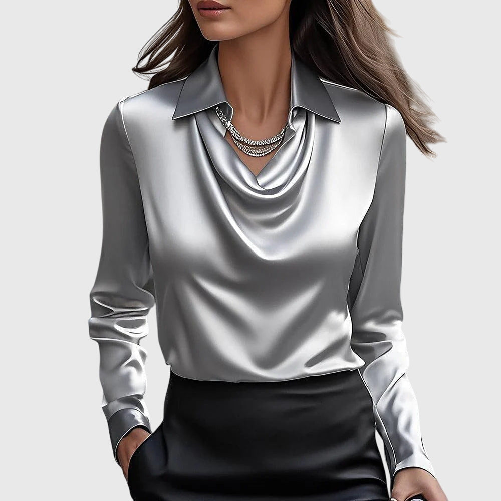 Brooklyn Elegant Satin Blouse