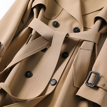 Vespera Elegant All-Weather Trenchcoat