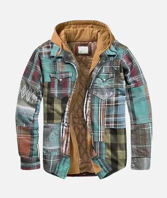 Patchwork Check Jacket