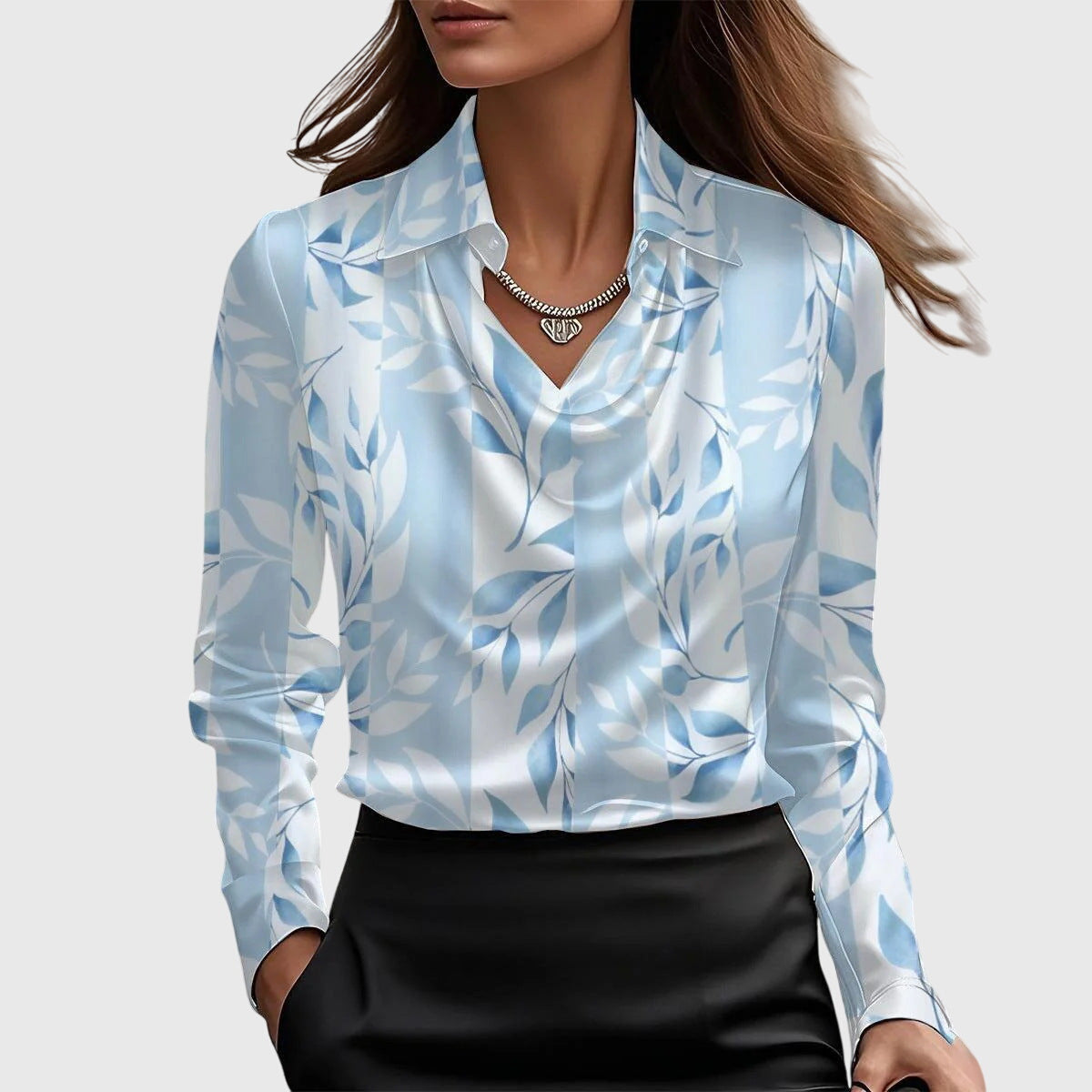 Brooklyn Elegant Satin Blouse