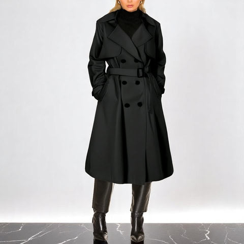 Vespera Elegant All-Weather Trenchcoat