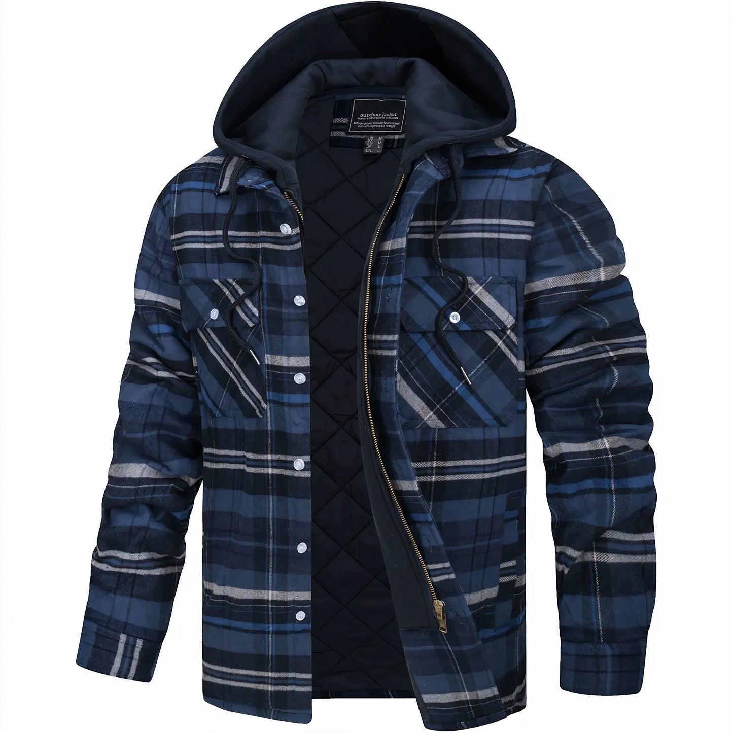 Mason Checked Zip-Up Jacket