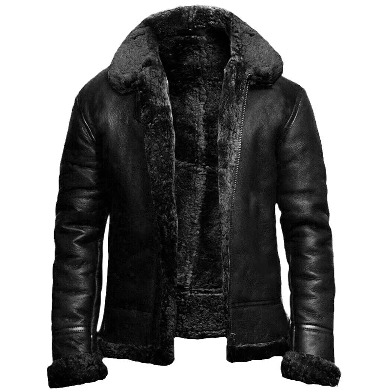 Maurizio Cozy Leather Jacket