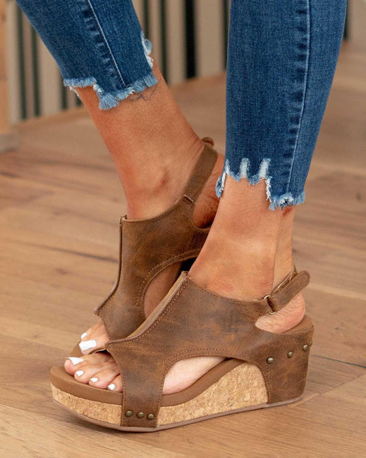 Sandales compensées véganes Madeline