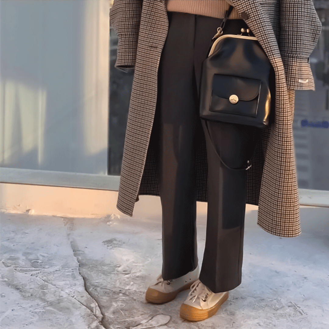 Sac à main structuré Diana en cuir végétalien