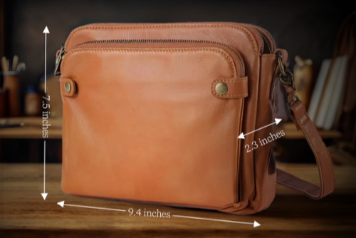 Anne - Sac bandoulière en cuir végétalien