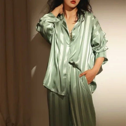 Emily - Striped Pajama Set