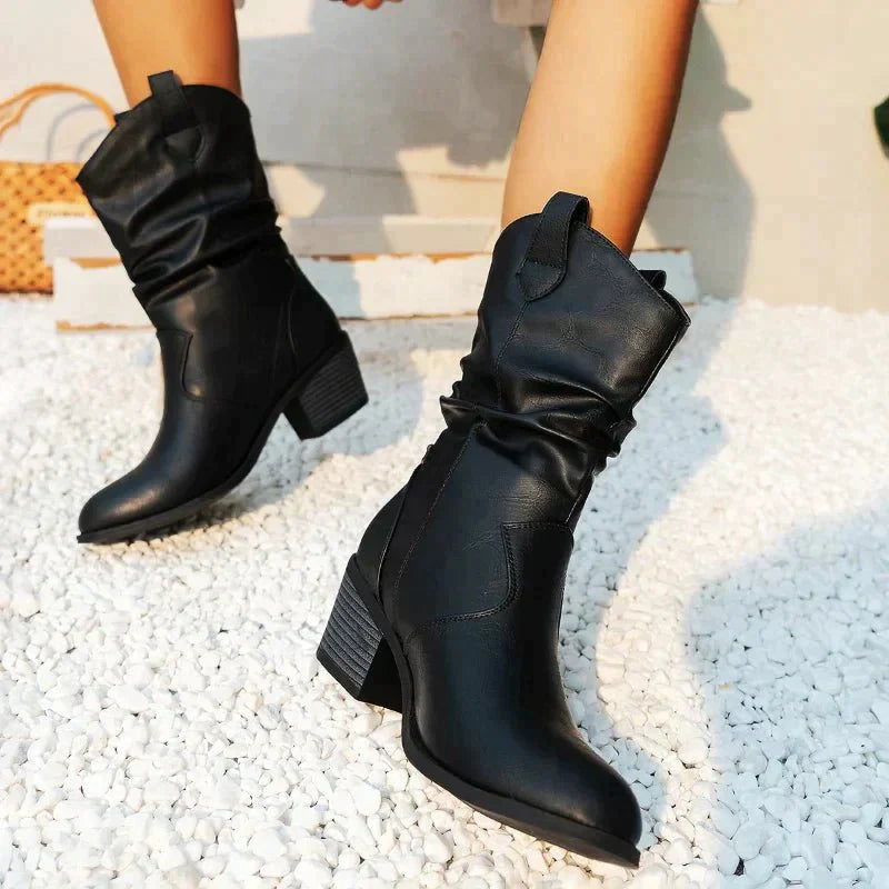 Elizabeth - Western Slouch Boots