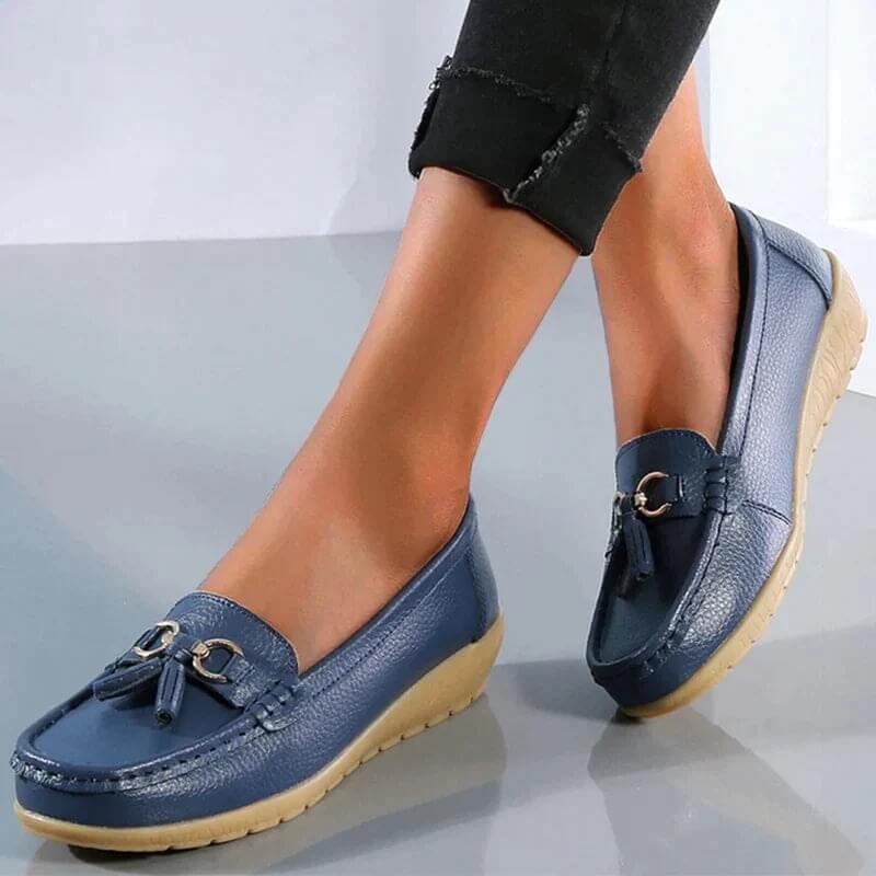 Anja - Classic Leather Loafers