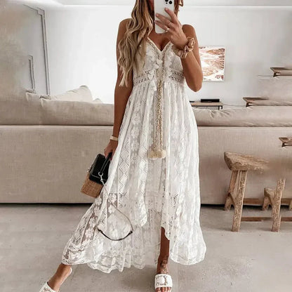 Maya - Boho Lace Maxi Dress