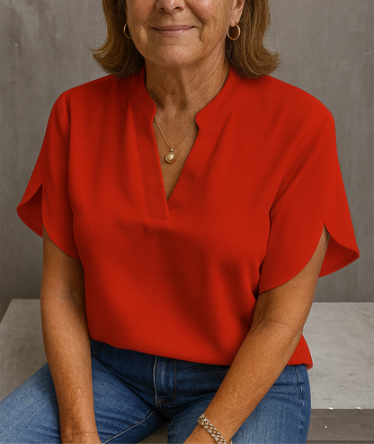Hailey - Lightweight V-Neck Blouse
