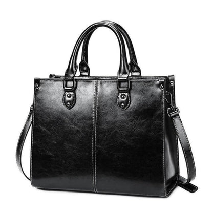 Sally - Structured Leather Handbag