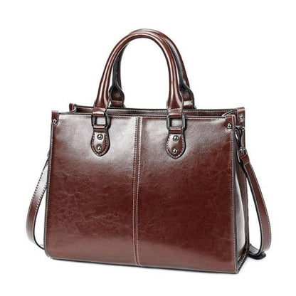 Sally - Structured Leather Handbag