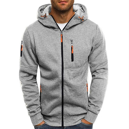 Julian - Sweat à capuche zippé en coton