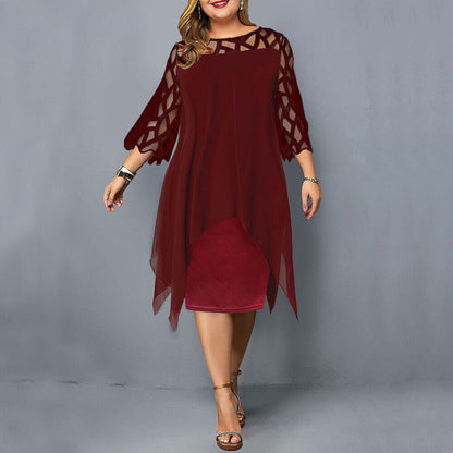 Isabella – Elegant Midi Dress in Plus Size