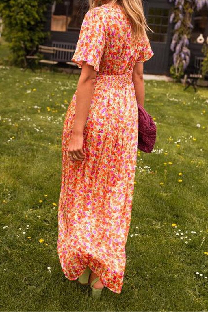 Robe longue fleurie Maya
