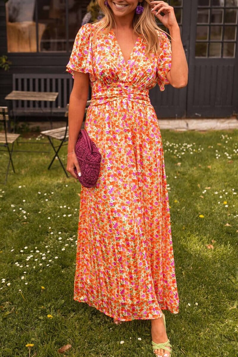 Robe longue fleurie Maya