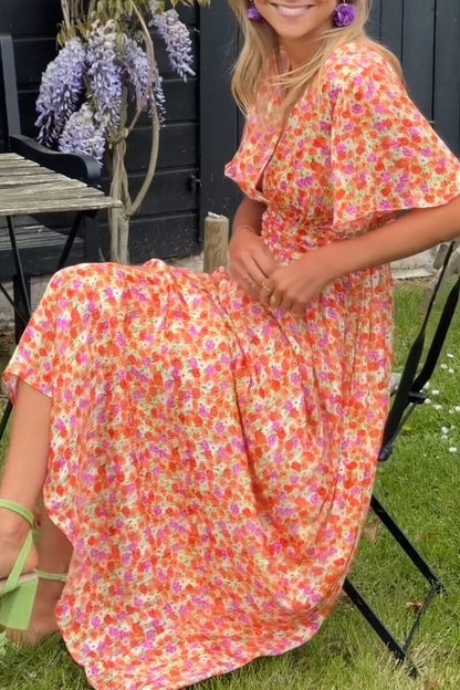 Robe longue fleurie Maya