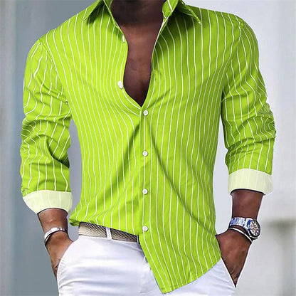 Luke - Chemise rayée à boutons